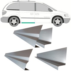 Reparaturblech innen + außen Schweller Schiebetür für Chrysler Voyager 2000-2008 / Links = Rechts (symmetrisch) / Satz 11195