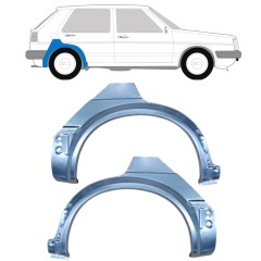 Reparaturblech Kotflügel hinten für Volkswagen Golf 2 1982-1992 / Links+Rechts / Satz 9679