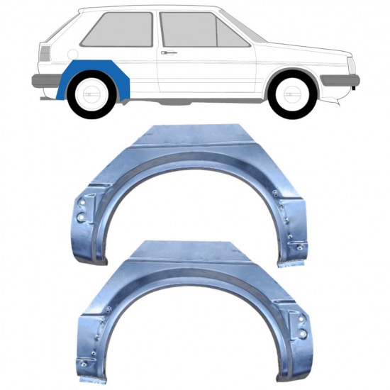 VW GOLF 2 1982- 3 TÜR RADLAUF REPARATURBLECH / SATZ