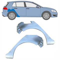 Reparaturblech Kotflügel hinten für Volkswagen Golf 7 2012- / Links+Rechts / Satz 10393