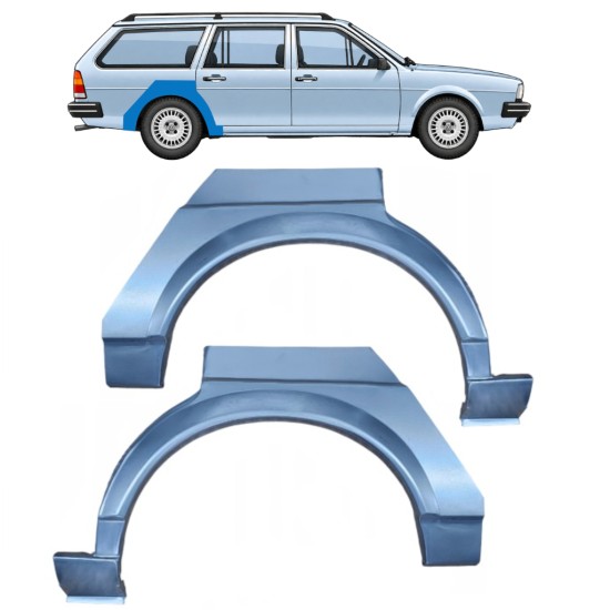 Reparaturblech Kotflügel hinten für Volkswagen Passat B2 1980-1988 / Links+Rechts / COMBI / Satz 9605