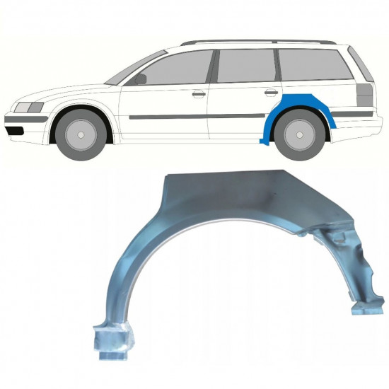 VW PASSAT B5 1996-2005 KOMBI RADLAUF REPARATURBLECH / LINKS