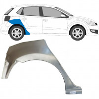 VW POLO 2009-2017 RADLAUF REPARATURBLECH / RECHTS