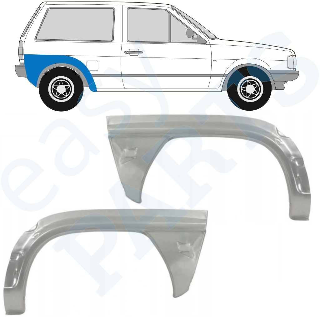 VW POLO 1981-1984 RADLAUF REPARATURBLECH / SATZ