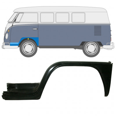 Volkswagen Transporter T1 1950-1967 Vorne radlauf reparaturblech / Links