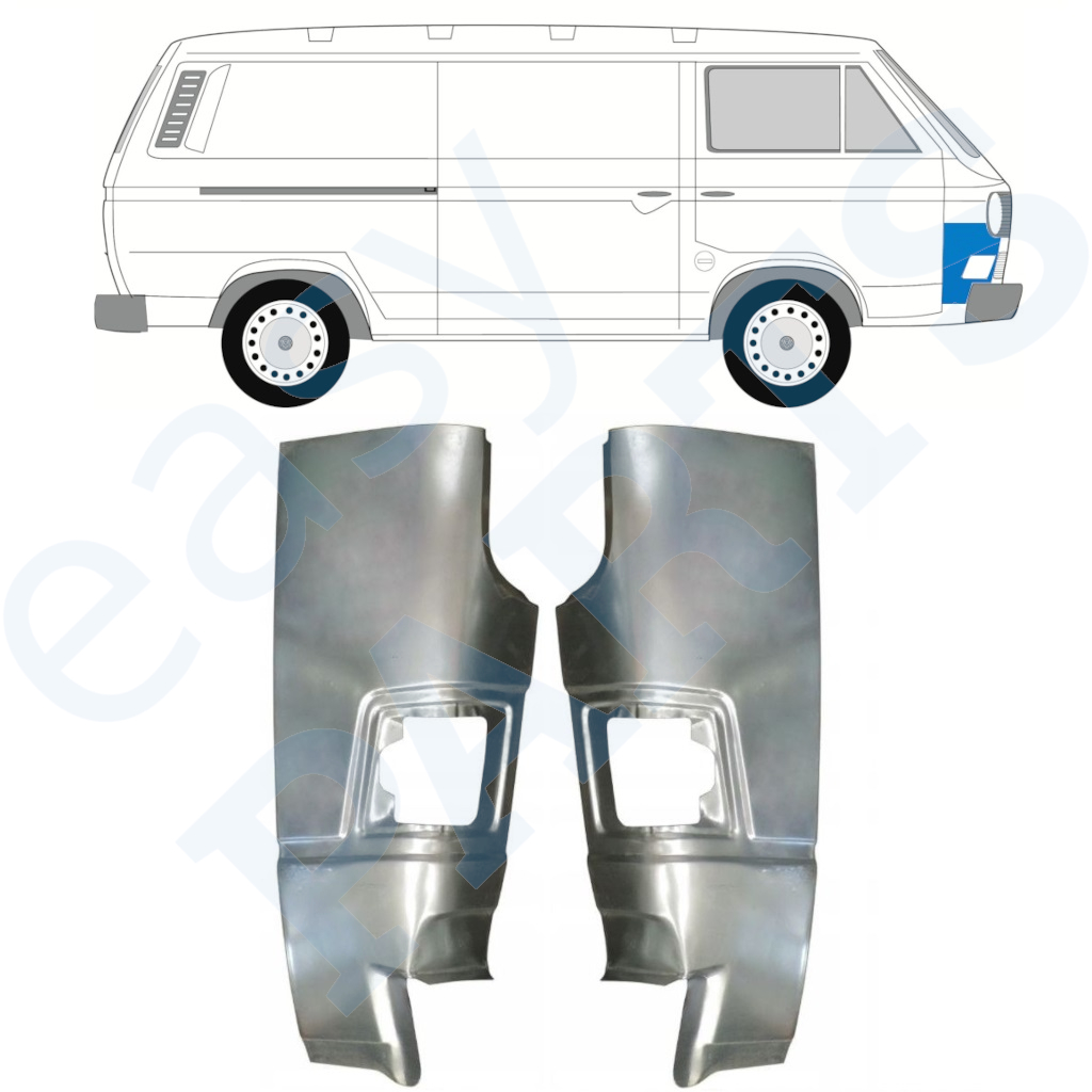 VW T3 1979-1992 VORNE ECKE REPARATURBLECH / SATZ