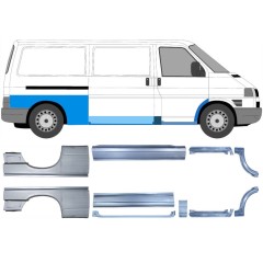 Reparaturblech-Set für Volkswagen Transporter T4 1990-2003 / Links+Rechts / 14699