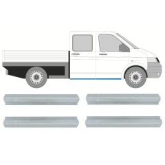 Reparaturblech vorderer + hinterer Schweller für Volkswagen Transporter T5 2003-2015 / Links+Rechts / Satz 9696