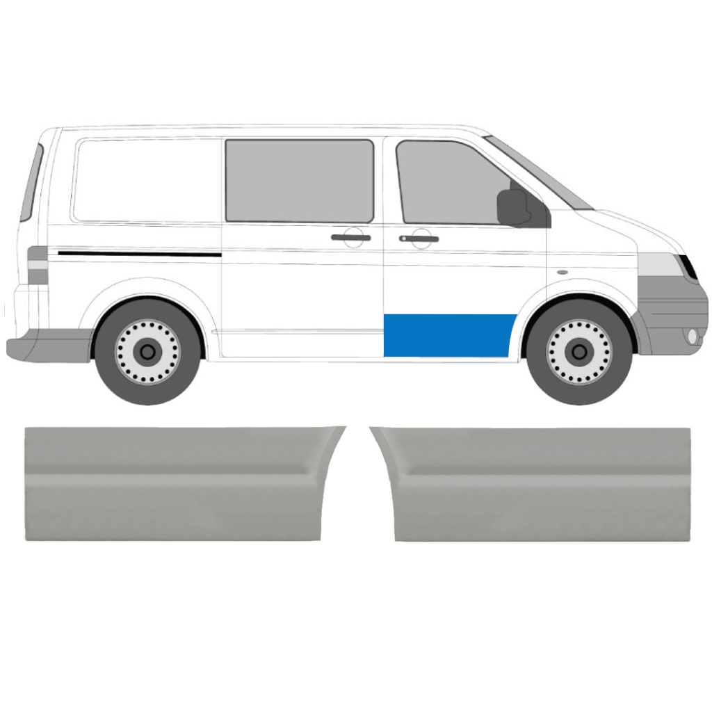VW T5 2003-2015 VORNE TÜR REPARATURBLECH / SATZ