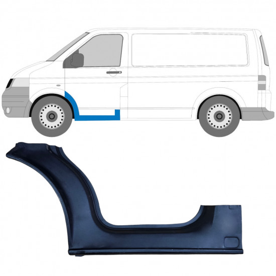 VW T5 2003-2015 1/3 VORNE TÜR SCHWELLER REPARATURBLECH / LINKS