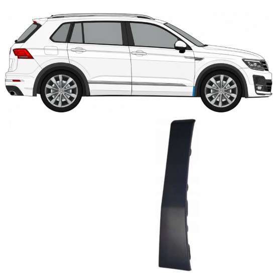 Seitenleiste Kotflügel vorne für Volkswagen Tiguan 2016-2020 R-Line / Rechts 14863