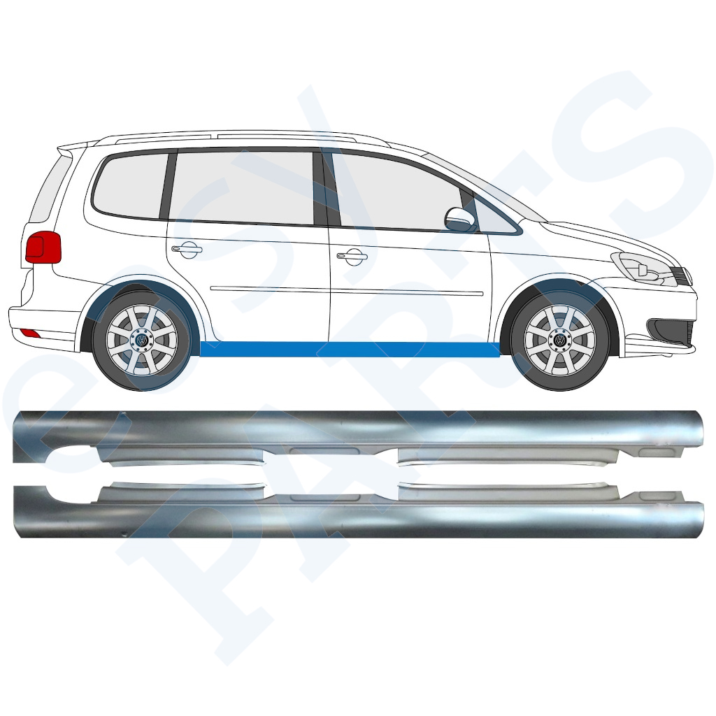 VW TOURAN 2010-2015 SCHWELLER REPARATURBLECH / SATZ