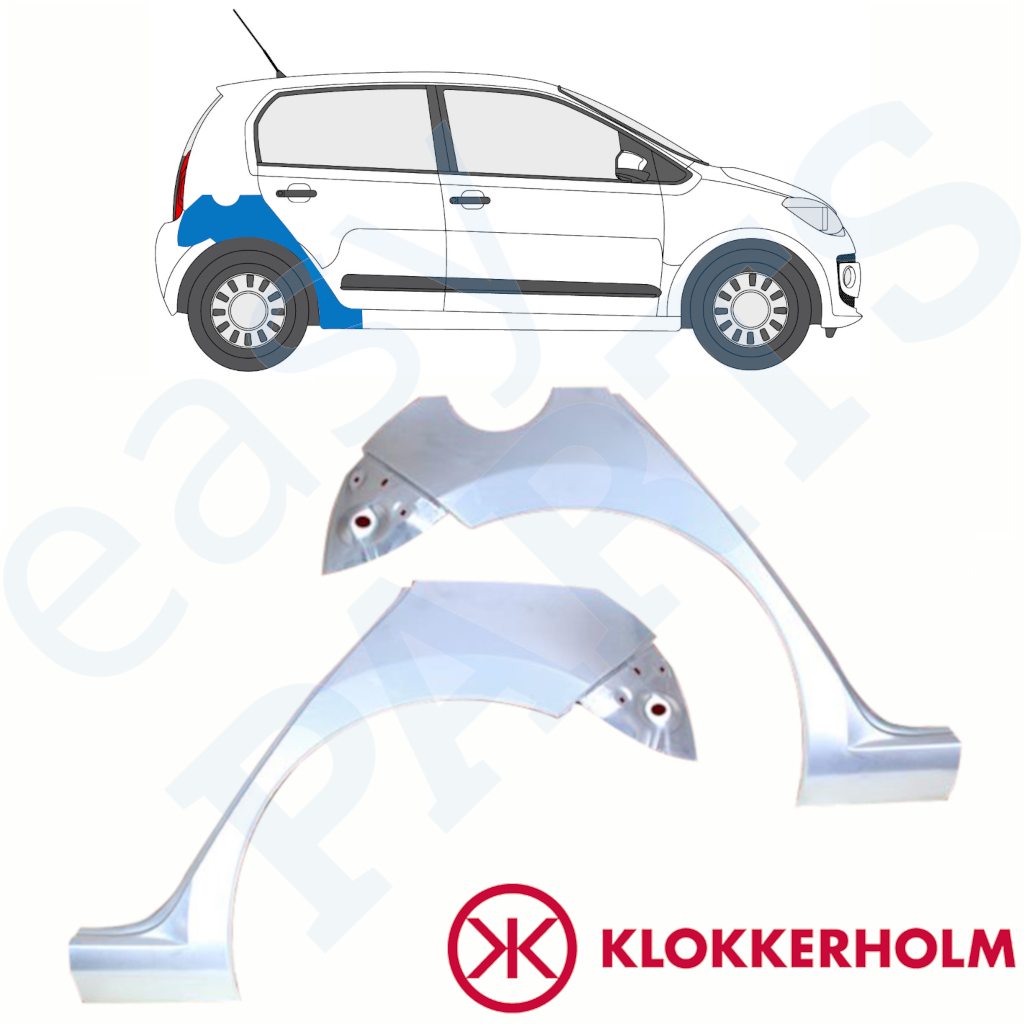 Volkswagen Up! 2011 4 Tür Radlauf Reparaturblech / Satz EasyParts