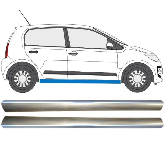 Reparaturblech unterer Schweller für Volkswagen UP! 2011- / Links+Rechts / Satz 14820