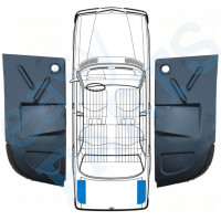 MERCEDES W123 1975-1985 KOFFERAUM BODEN REPARATURBLECH / SATZ