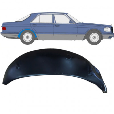 MERCEDES S-CLASS 1979-1991 INNEN RADLAUF REPARATURBLECH / RECHTS