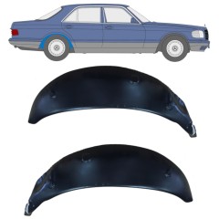 Reparaturblech Innenkotflügel hinten für Mercedes S-Class W126 1979-1991 / Links+Rechts / Satz 10533