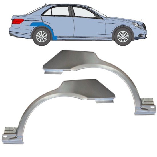 Reparaturblech Kotflügel hinten für Mercedes-Benz E-Class W212 2009-2016 / Links+Rechts / Satz 14867 Reparaturblech Kotflügel hinten für Mercedes-Benz E-Class W212 2009-2016 / Links+Rechts / Satz 14867