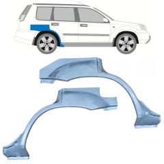 Reparaturblech Kotflügel hinten für Nissan X-Trail 2001-2007 / Links+Rechts / Satz 10129