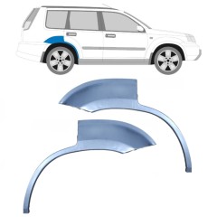 Reparaturblech kleiner hinterer Kotflügel für Nissan X-Trail 2001-2007 / Links+Rechts / Satz 10571