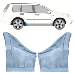 Reparaturblech Schweller für Nissan X-Trail 2001-2007 / Links+Rechts / Satz 12445