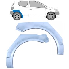 Reparaturblech Kotflügel hinten für Toyota Yaris 1999-2005 / Links+Rechts / Satz 10400