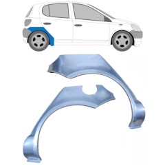 Reparaturblech Kotflügel hinten für Toyota Yaris 1999-2005 / Links+Rechts / Satz 9215