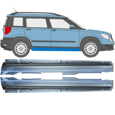 Voll schweller für Skoda Yeti 2009- / Links+Rechts / Satz 15977