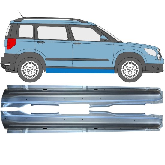 Voll schweller für Skoda Yeti 2009- / Links+Rechts / Satz 15977
