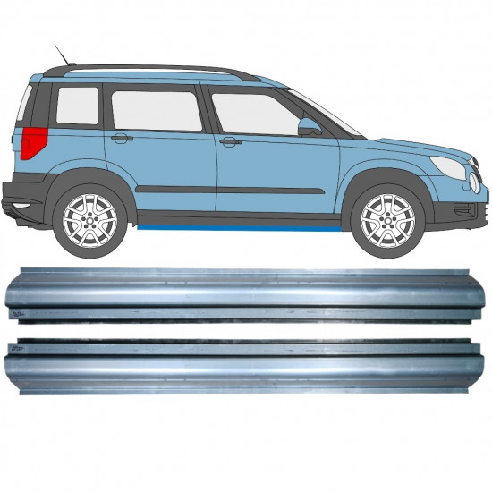 SKODA YETI 2009- SCHWELLER REPARATURBLECH / RECHTS + LINKS / SATZ