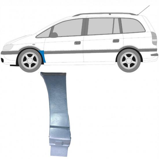 OPEL ZAFIRA 1999-2005 VORNE KOTFLÜGEL REPARATURBLECH / LINKS