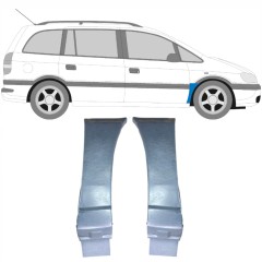 Reparaturblech Kotflügel vorne für Opel Zafira A 1999-2005 / Links+Rechts / Satz 9404