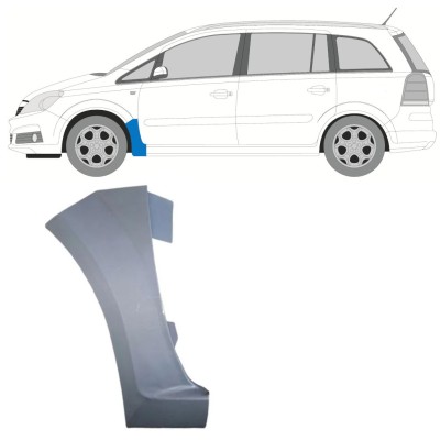Reparaturblech Kotflügel vorne für Opel Zafira B 2005-2012 / Links 16851