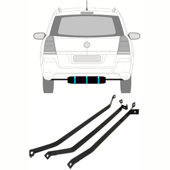 Tankhalterung Kraftstofftank für Opel Zafira B 2005-2012 16026