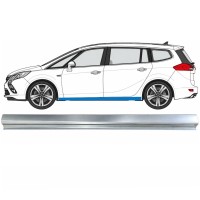 Reparaturblech unterer Schweller für Opel Zafira C 2012-2019 / Links 17040