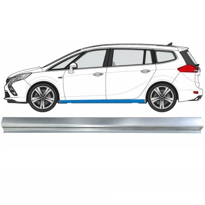 Reparaturblech unterer Schweller für Opel Zafira C 2012-2019 / Links 17040