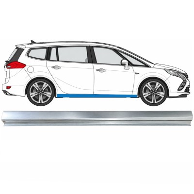 Reparaturblech unterer Schweller für Opel Zafira C 2012-2019 / Rechts 17039